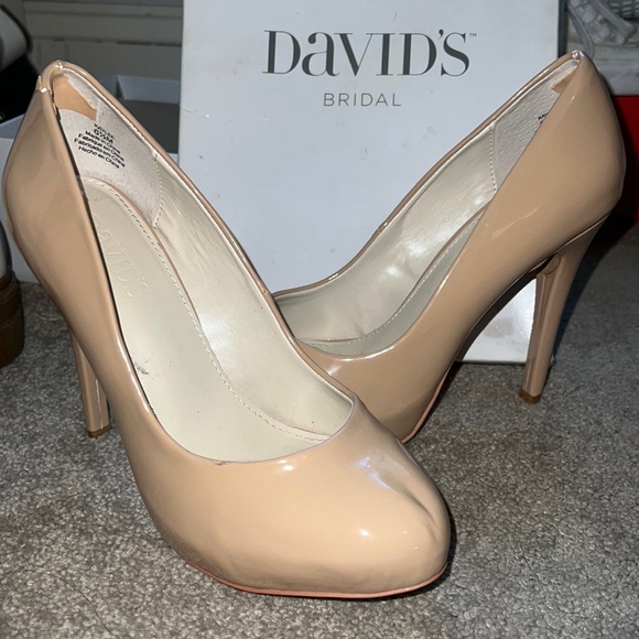 David's Bridal Shoes - WORN ONCE